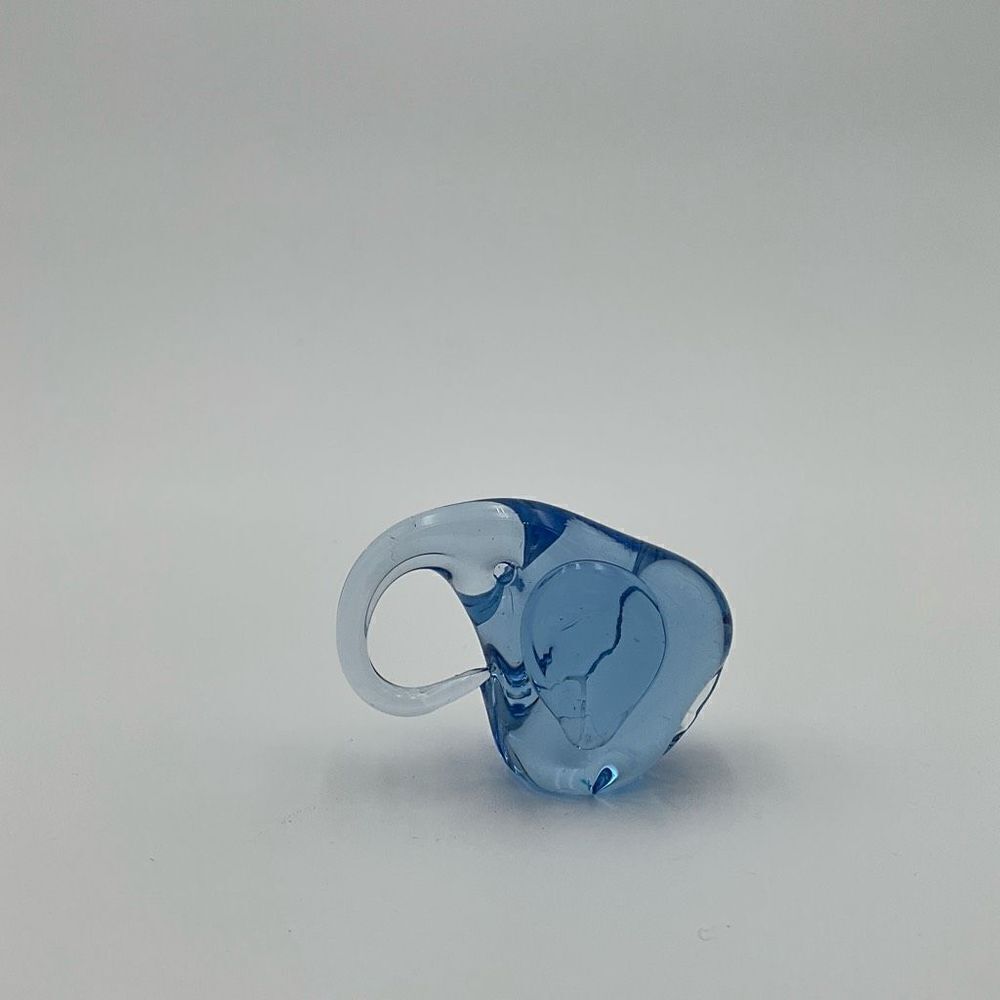 VINTAGE Handblown Glass Elephant